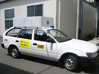 青色回転灯パトロール実施中