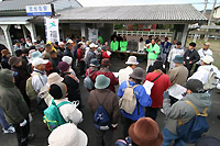 西鉄宮地岳駅前に集合