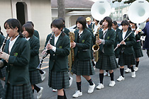 古賀北中学校のブラスバンド部の生徒