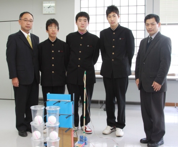 古賀中学校のロボット製作チーム