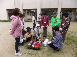 お花の準備