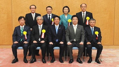 総理官邸記念写真