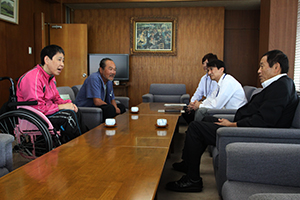 米倉さんと山下会長