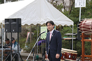 春爛漫桜まつりで挨拶