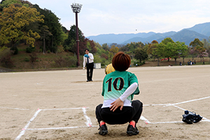 市長杯女子ソフトボール大会　始球式