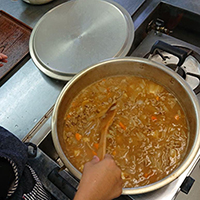 夕食はカレー