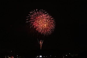 古賀市観光協会さんのご尽力で特別企画「おうちで花火」