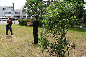 日本非核宣言自治体協議会の「首長メッセージ」の写真を撮影しました