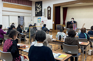 鹿部区の成人学級の皆さんにお声掛けいただき、対話集会を開催しました