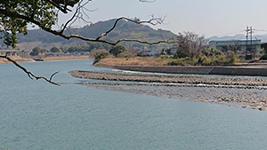 マルワリード用水路を建設するうえで参考にしたのが、朝倉市の筑後川にある山田堰