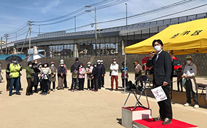 浜大塚線（市道）の高架橋見学会