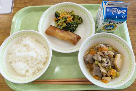 古賀北中学校ランチミーティング今日のメニュー