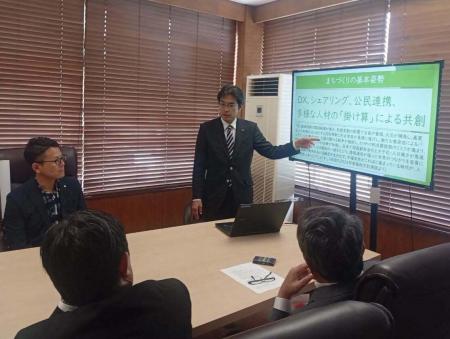 県南村長会の皆さまへ説明