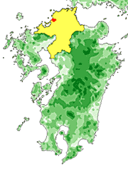 九州の地図