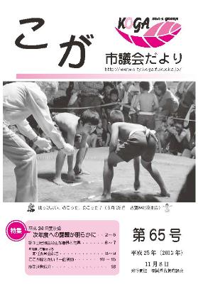 こが市議会だより65号