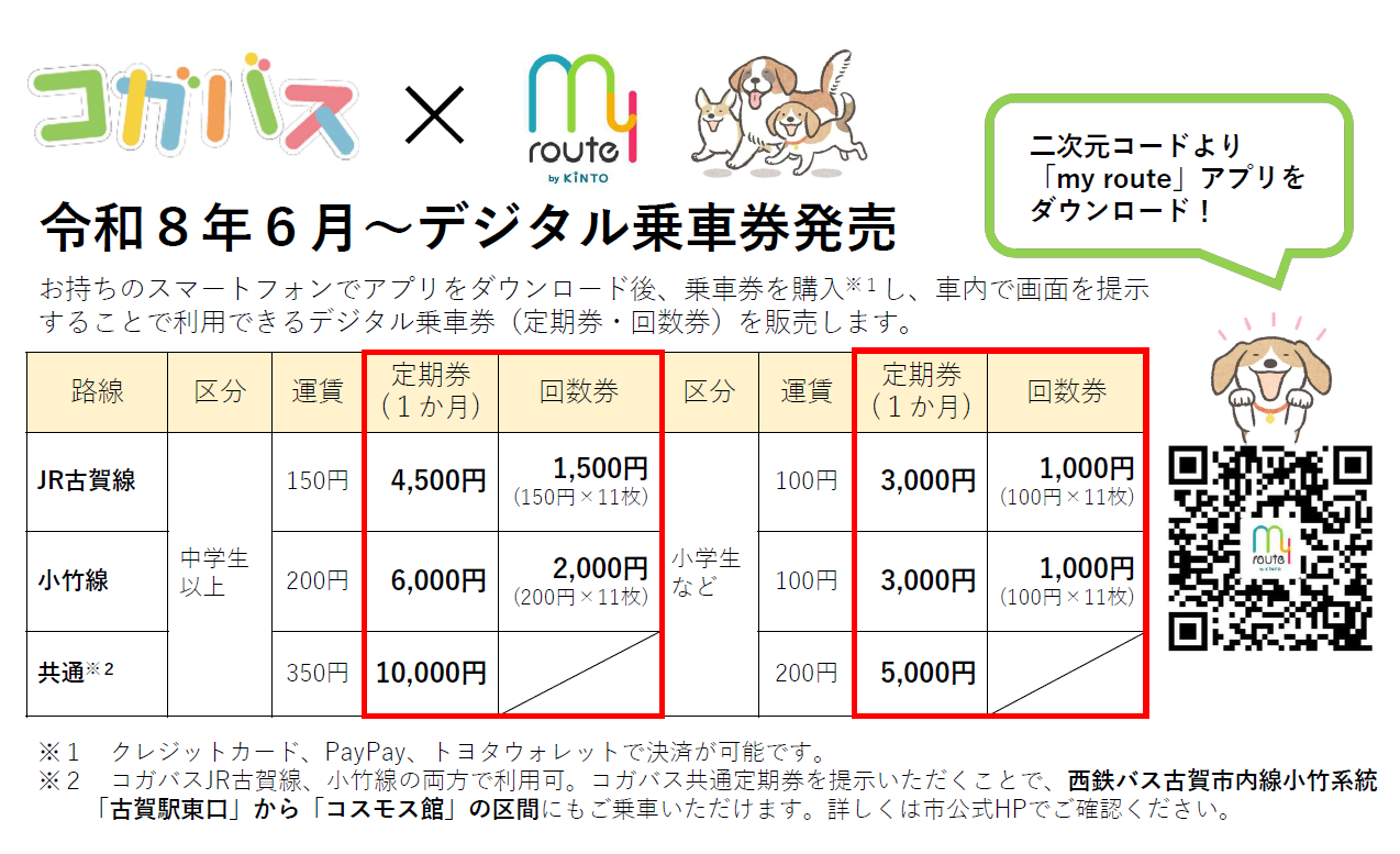 デジタル乗車券チラシ